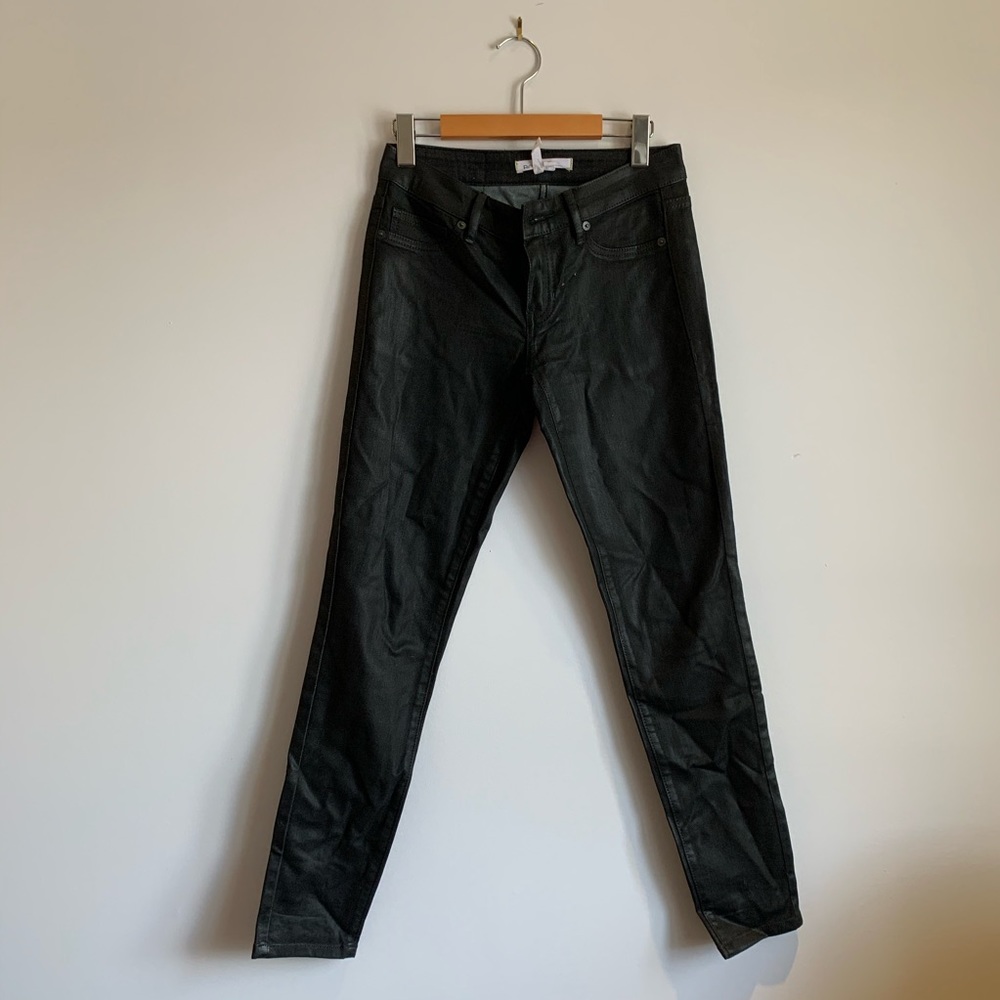 BCBG shinny black jeans